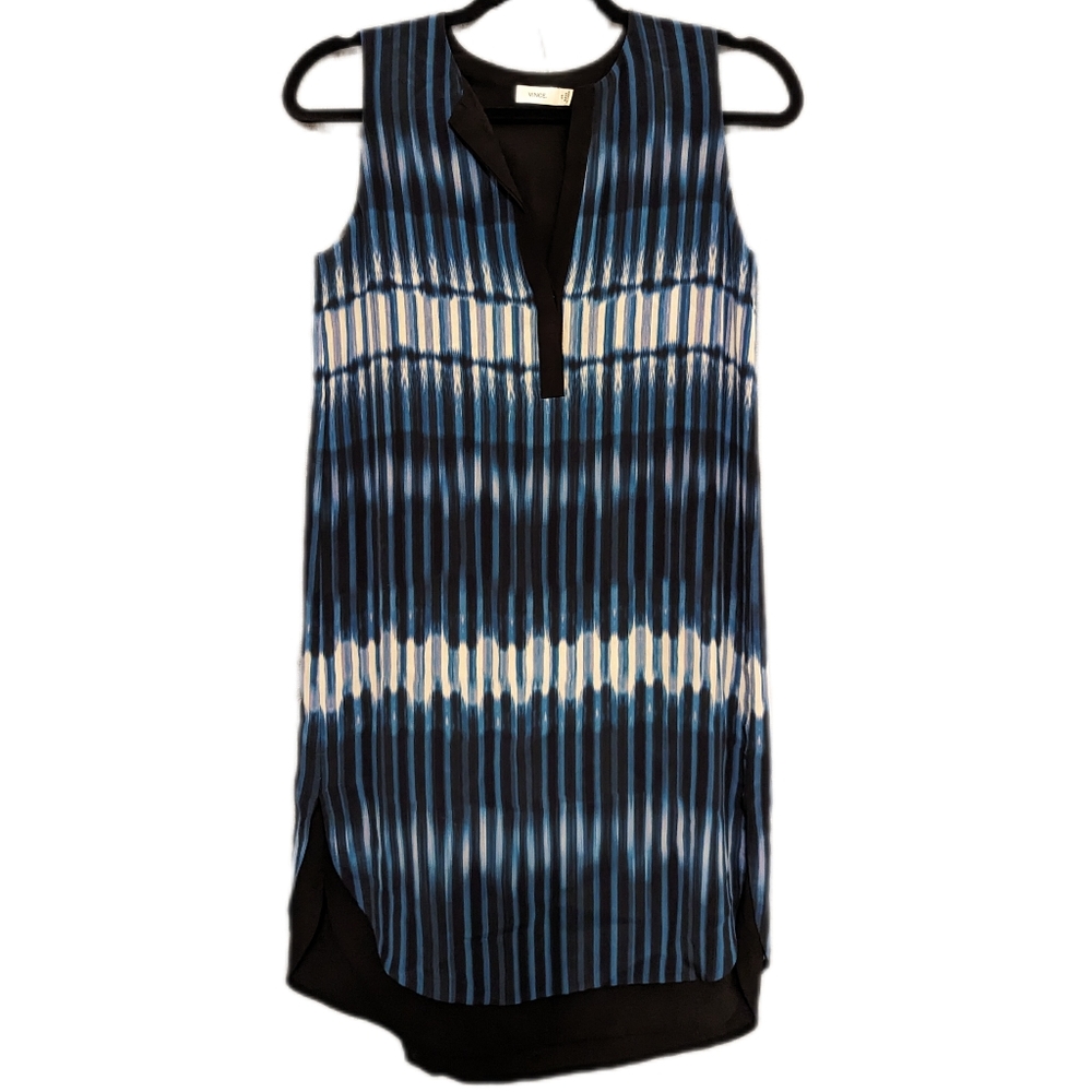 Vince Printed Tie Dye Double Layer Dress Size XS Pre-owned